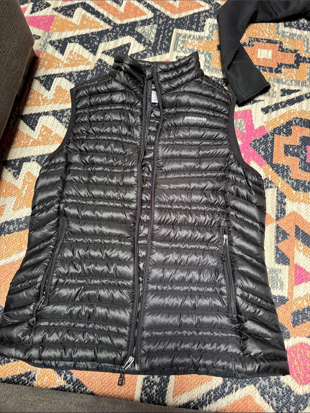 Patagonia Black Quilted Down Vest